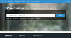 Desktop Screenshot of iproperty.com.sg